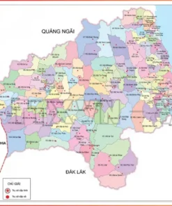 Bản đồ hành chính gia lai sau sáp nhập