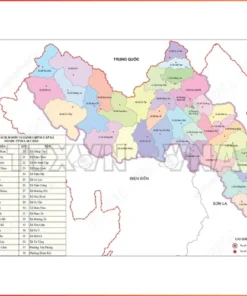 Bản Đồ Hành Chính Lai Châu sau sáp nhập