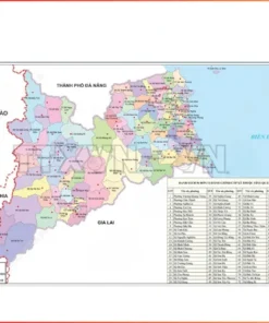 Bản đồ hành chính quảng ngãi sau sáp nhập