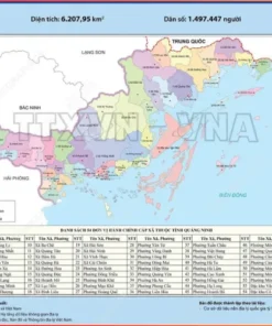 Bản đồ hành chính Quảng Ninh sau sáp nhập cập nhật 2026