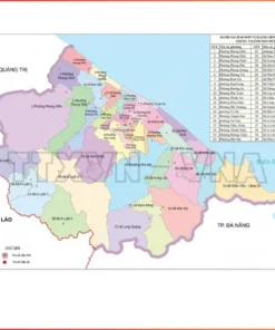 Bản đồ hành chính thành phố Huế