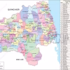Bản đồ hành chính Gia Lai thể hiện đầy đủ 135 đơn vị hành chính mới (110 xã và 25 phường) sau khi sáp nhập với tỉnh Bình Định