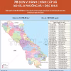 Diện tích 12.700 km² thể hiện đầy đủ 69 xã, 8 phường và 1 đặc khu Cồn Cỏ trên bản đồ tỉnh Quảng Trị sau điều chỉnh địa giới